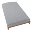 Orient paklodė su elastine juosta ecru/indygo medvilnė 90x200 + 25 Mercury Home paveikslėlis