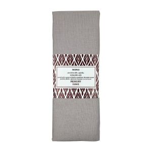 Viengulė medvilninė medvilninė paklodė su elastine juosta šviesiai pilka 120x200 + 25 Mercury Home paveikslėlis