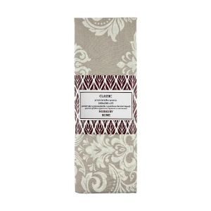 Patalynės paklodė su elastine juosta Classic medvilninė ecru/šviesiai pilka 160x200 + 25 Mercury Home paveikslėlis