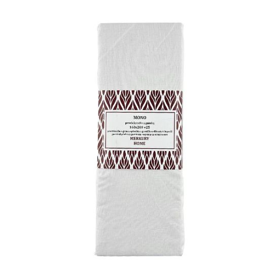 Viengulė medvilninė paklodė su elastine juosta ecru 160x200 + 25 Mercury Home paveikslėlis