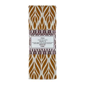 Patalynės paklodė su elastine juosta Tautinė medvilnė ecru/mustard 220x200 + 25 Mercury Home paveikslėlis