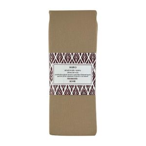 Vienguba medvilninė smėlio spalvos 220x200 + 25 Mercury Home paklodė su elastine juosta paveikslėlis