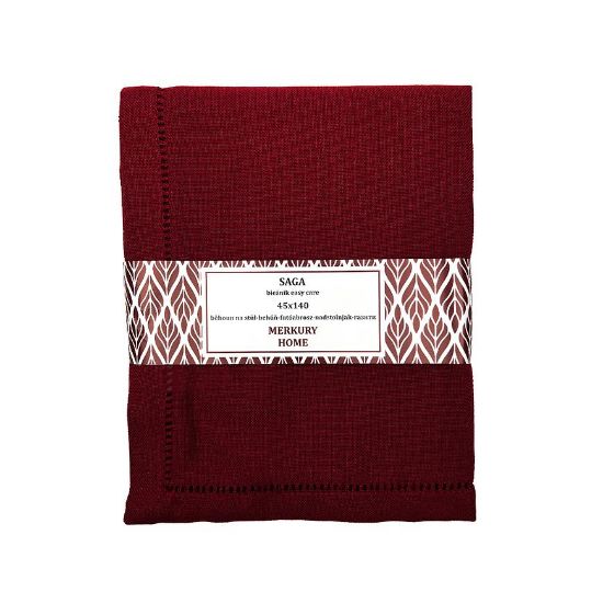 SAGA bordo spalvos stalo bėgikas 45x140 lengva priežiūra paveikslėlis