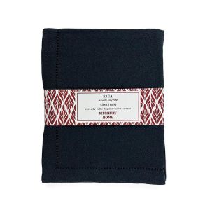 SAGA juoda servetėlė 45x45 lengva priežiūra paveikslėlis