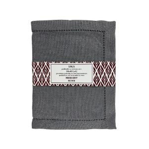 SAGA tamsiai pilkas 30x40 lengvai prižiūrimas kilimėlis, 4 vnt. paveikslėlis