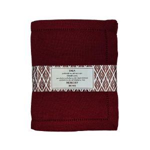 SAGA bordo spalvos 30x40 lengvai prižiūrimas kilimėlis rinkinys iš 4 vnt. paveikslėlis