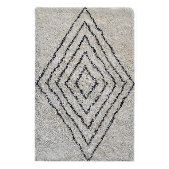 Berber 97 ecru/juoda 60x90 Mercury Home kiliminė danga paveikslėlis