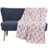 Antklodė Bella 37 ecru/šviesiai rožinė 120x150 Mercury Home paveikslėlis