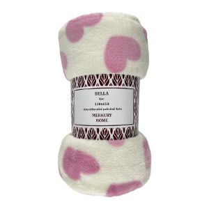 Paveikslėlis Antklodė Bella 37 ecru/šviesiai rožinė 120x150 Mercury Home