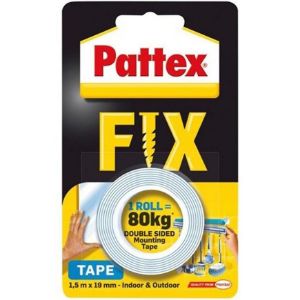 Paveikslėlis "Pattex Fix" dvipusė juosta 1,5 m x 19 mm Paveikslėlis "Pattex Fix" dvipusė juosta 1,5 m x 19 mm