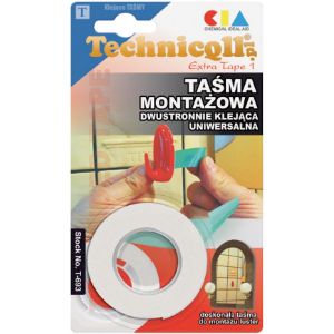 Paveikslėlis Technicqll montavimo juosta dvipusė 1,5x19 mm T-693 Paveikslėlis Technicqll montavimo juosta dvipusė 1,5x19 mm T-693