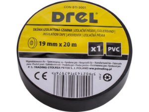 "Drel" izoliacinė PVC juosta juoda 19 mmx0,18 mmx20 m paveikslėlis