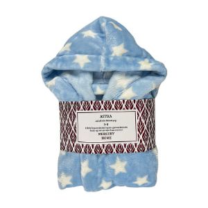 Paveikslėlis Chalatas Astra blue/ecru 5-8 metų Mercury Home