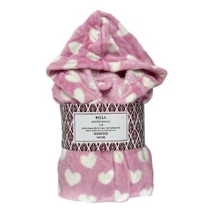 Paveikslėlis Chalatas Bella šviesiai rožinis/ecru 5-8 metų Mercury Home