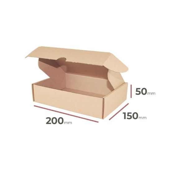 Sulankstoma kartoninė dėžutė 200 mm x 150 mm x 50 mm paveikslėlis