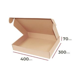 Paveikslėlis Sulankstoma kartoninė dėžė 400 mm x 300 mm x 70 mm Paveikslėlis Sulankstoma kartoninė dėžė 400 mm x 300 mm x 70 mm