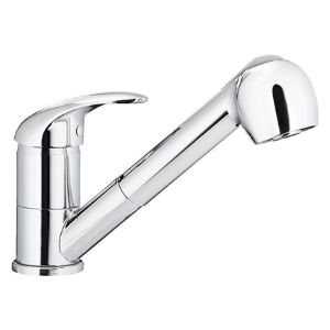 Paveikslėlis Pasukamas plautuvės maišytuvas su ištraukiamu purkštuku Indira