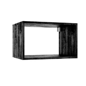 Paveikslėlis Vonios kambario spintelė Qubik juodas betonas 30x60x44
