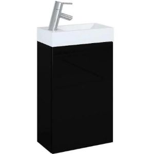 Paveikslėlis Spintelės ir praustuvo komplektas Small Basic juodas