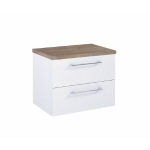 Paveikslėlis Boa Vista 60 2s White komplektas (spintelė + stalviršis)