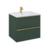Merkado 60 2S Forest Green spintelės ir praustuvo komplektas paveikslėlis