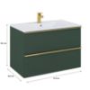 Spintelės ir praustuvo komplektas Merkado 80 2S Forest Green paveikslėlis