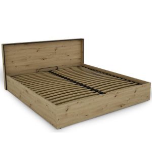 Paveikslėlis Capannoli lova 180 ąžuolas artisan/juoda