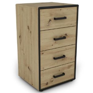 Paveikslėlis Capannoli 50 4s komoda ąžuolas artisan/juoda