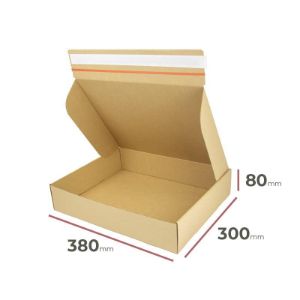 Paveikslėlis Pjauta dėžutė 380 mm x 300 mm x 80 mm su juostele Paveikslėlis Pjauta dėžutė 380 mm x 300 mm x 80 mm su juostele