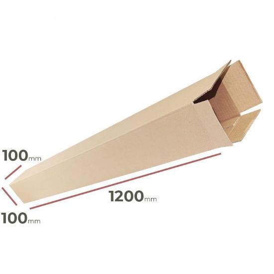 Kartoninis vamzdis 100 mm x 100 mm x 1200 mm paveikslėlis