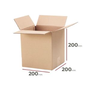 Kartoninė dėžė su atvartais 200 mm x 200 mm x 200 mm paveikslėlis