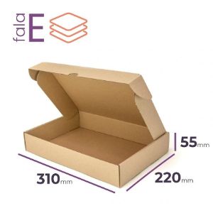 Paveikslėlis Sulankstoma kartoninė dėžė 310 mm x 220 mm x 55 mm Paveikslėlis Sulankstoma kartoninė dėžė 310 mm x 220 mm x 55 mm
