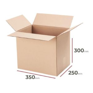 Paveikslėlis Kartonas su atvartais 350 mm x 250 mm x 300 mm Paveikslėlis Kartonas su atvartais 350 mm x 250 mm x 300 mm