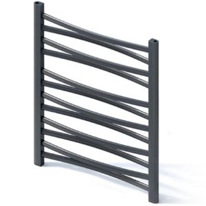 Vonios šildytuvas Łezka 3D Ł3D 12/40 juodas 675x440 mm paveikslėlis