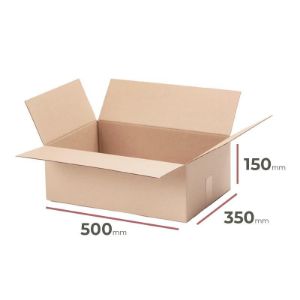 Paveikslėlis Kartoninė dėžė su atvartais 500 mm x 350 mm x 150 mm Paveikslėlis Kartoninė dėžė su atvartais 500 mm x 350 mm x 150 mm