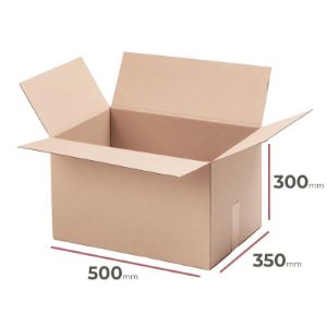 Paveikslėlis Kartoninė dėžė su atvartais 500 mm x 350 mm x 300 mm Paveikslėlis Kartoninė dėžė su atvartais 500 mm x 350 mm x 300 mm