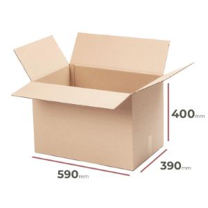 Paveikslėlis Kartonas su atvartais 590 mm x 390 mm x 400 mm Paveikslėlis Kartonas su atvartais 590 mm x 390 mm x 400 mm