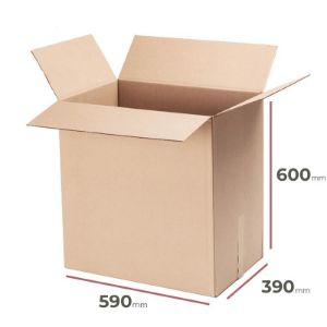 Paveikslėlis Kartonas su atvartais 590 mm x 390 mm x 600 mm Paveikslėlis Kartonas su atvartais 590 mm x 390 mm x 600 mm