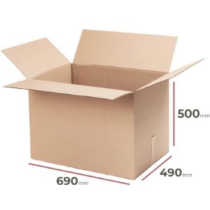 Paveikslėlis Kartonas su atvartais 690 mm x 490 mm x 500 mm Paveikslėlis Kartonas su atvartais 690 mm x 490 mm x 500 mm