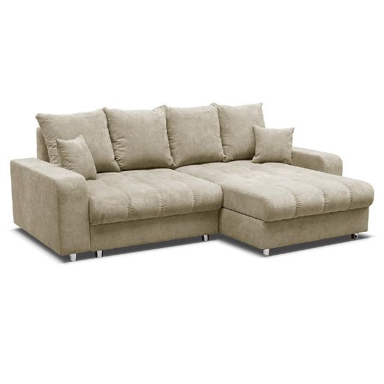 Rhodes P/L Kampinė sofa smėlio spalvos Whisper 2 paveikslėlis