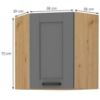 Virtuvės spintelė Luna dustgrey/artisan 58x58 GN-72 1F paveikslėlis