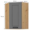 Virtuvės spintelė Luna dustgrey/artisan 58x58 GN-90 1F paveikslėlis