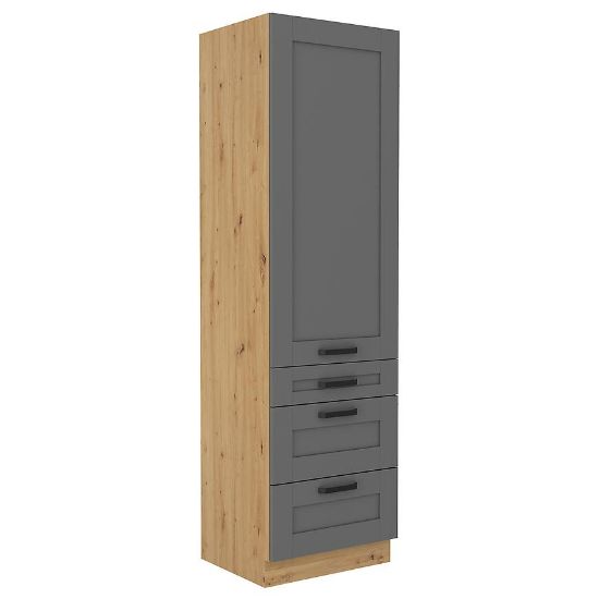 Virtuvės spintelė Luna dustgrey/artisan 60DKS-210 3S 1F paveikslėlis