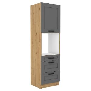 Paveikslėlis Virtuvės spintelė Luna dustgrey/artisan 60DPS-210 3S 1F