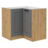 Virtuvės spintelė Luna dustgrey/artisan 89x89 DN 1F BB paveikslėlis