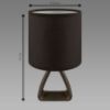 Šviestuvas ATENA E14 A BLACK 04058 LB1 paveikslėlis