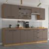 Virtuvė Bolonia triufelių/artisan 260 cm su stalviršiu paveikslėlis