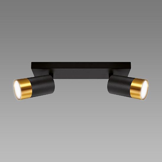 PUZON SPT GU10 2L BLACK/GOLD 04125 LS2 žibintas paveikslėlis