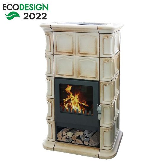 Plytelėmis išklota viryklė Wels creambrown 8KW paveikslėlis