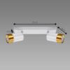 PUZON SPT GU10 2L WHITE/GOLD 04124 LS2 žibintas paveikslėlis